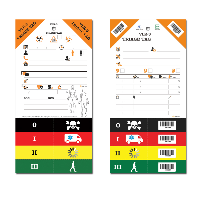 VLK-3 Waterproof Triage Tag