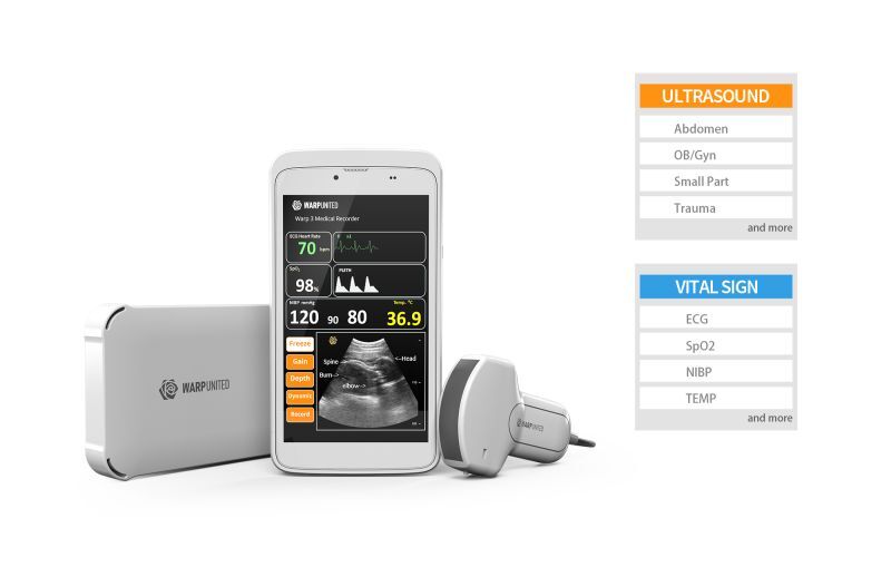 Warp 3 Medical Recorder, a Point-of-Care solution with Micro Ultrasound and Vital Sign